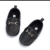 Boys Moccasin Loafers -  Black.